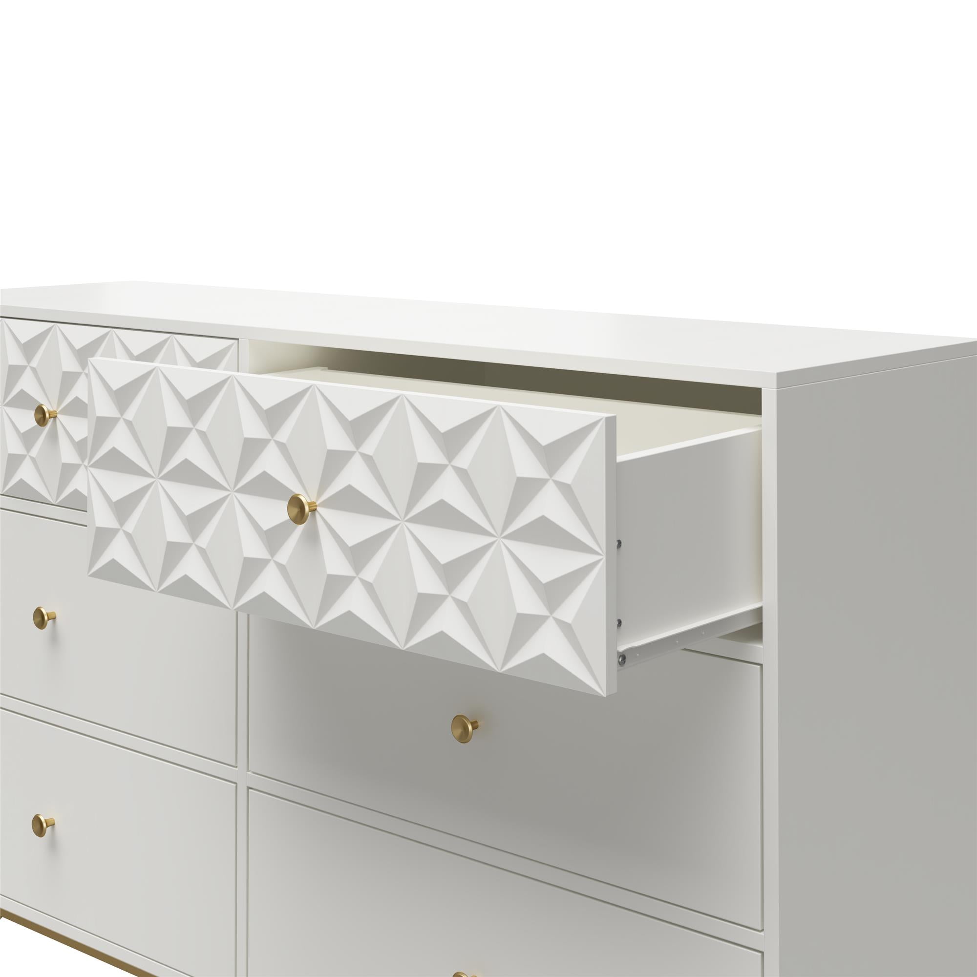 CosmoLiving Blair 6 Drawer Dresser - White