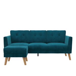CosmoLiving Gloria Sofa Sectional - Blue