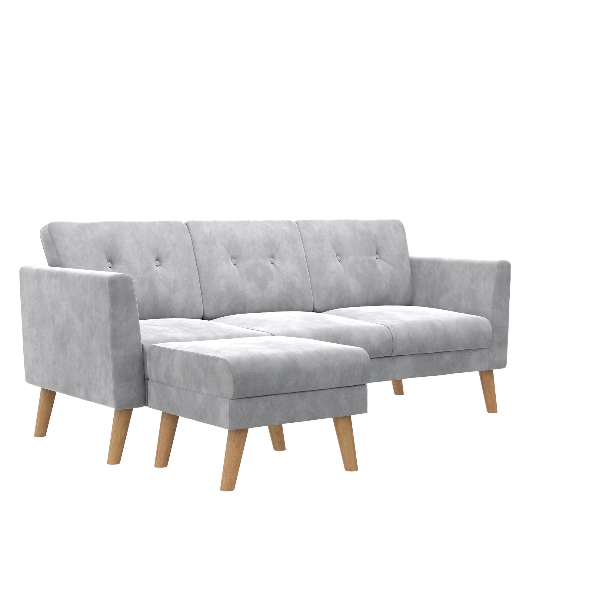 CosmoLiving Gloria Sofa Sectional - Light Gray
