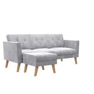 CosmoLiving Gloria Sofa Sectional - Light Gray