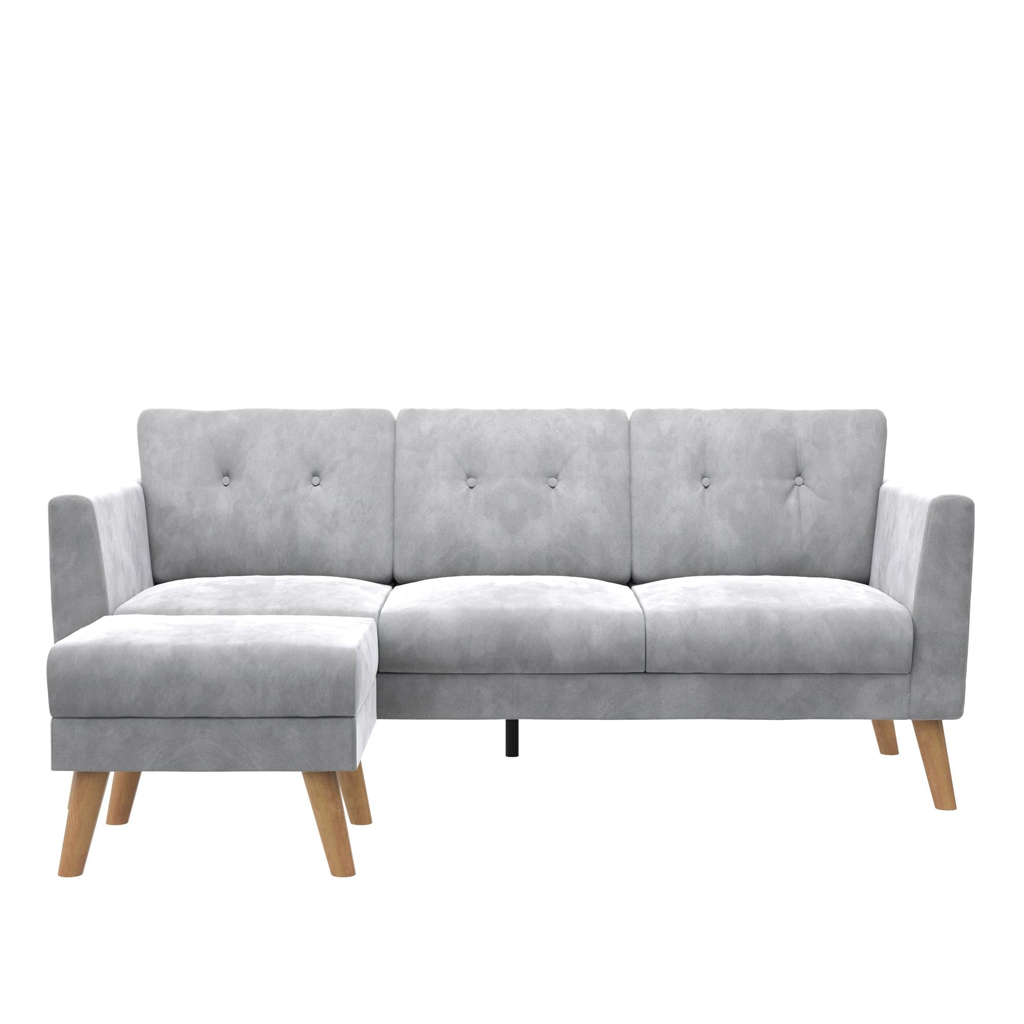CosmoLiving Gloria Sofa Sectional - Light Gray