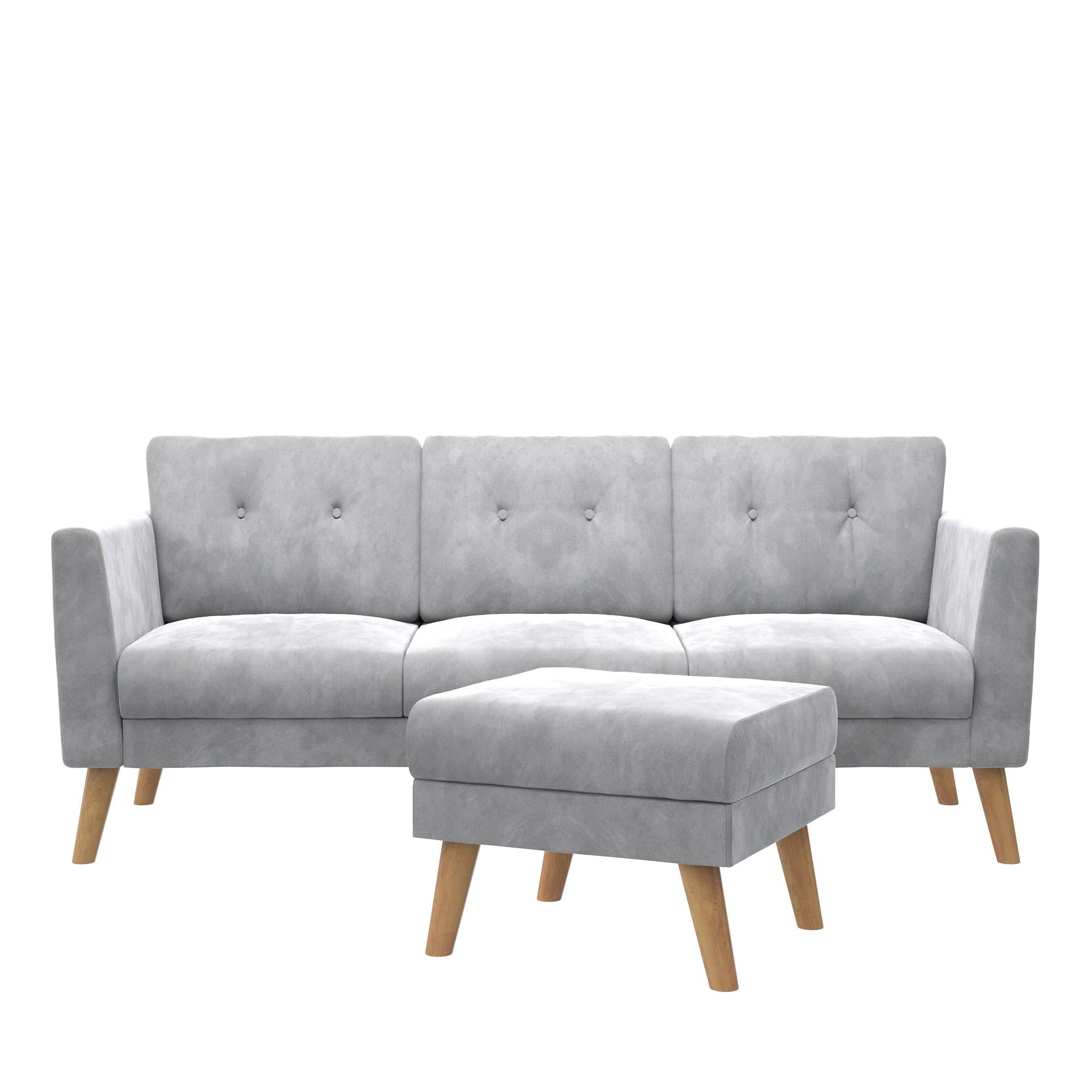 CosmoLiving Gloria Sofa Sectional - Light Gray