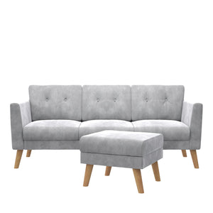 CosmoLiving Gloria Sofa Sectional - Light Gray