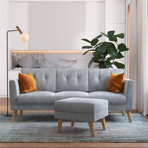 CosmoLiving Gloria Sofa Sectional - Light Gray