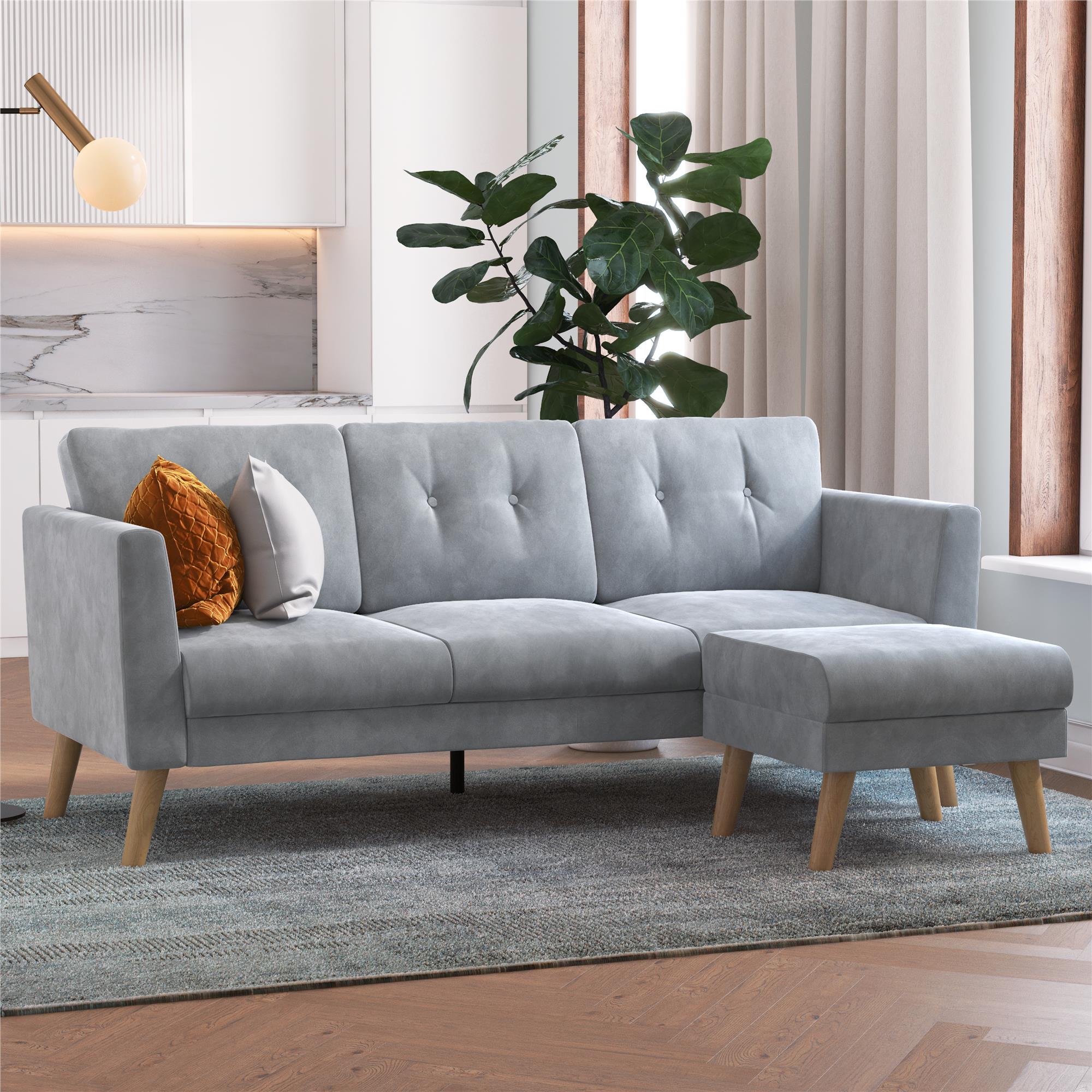 CosmoLiving Gloria Sofa Sectional - Light Gray