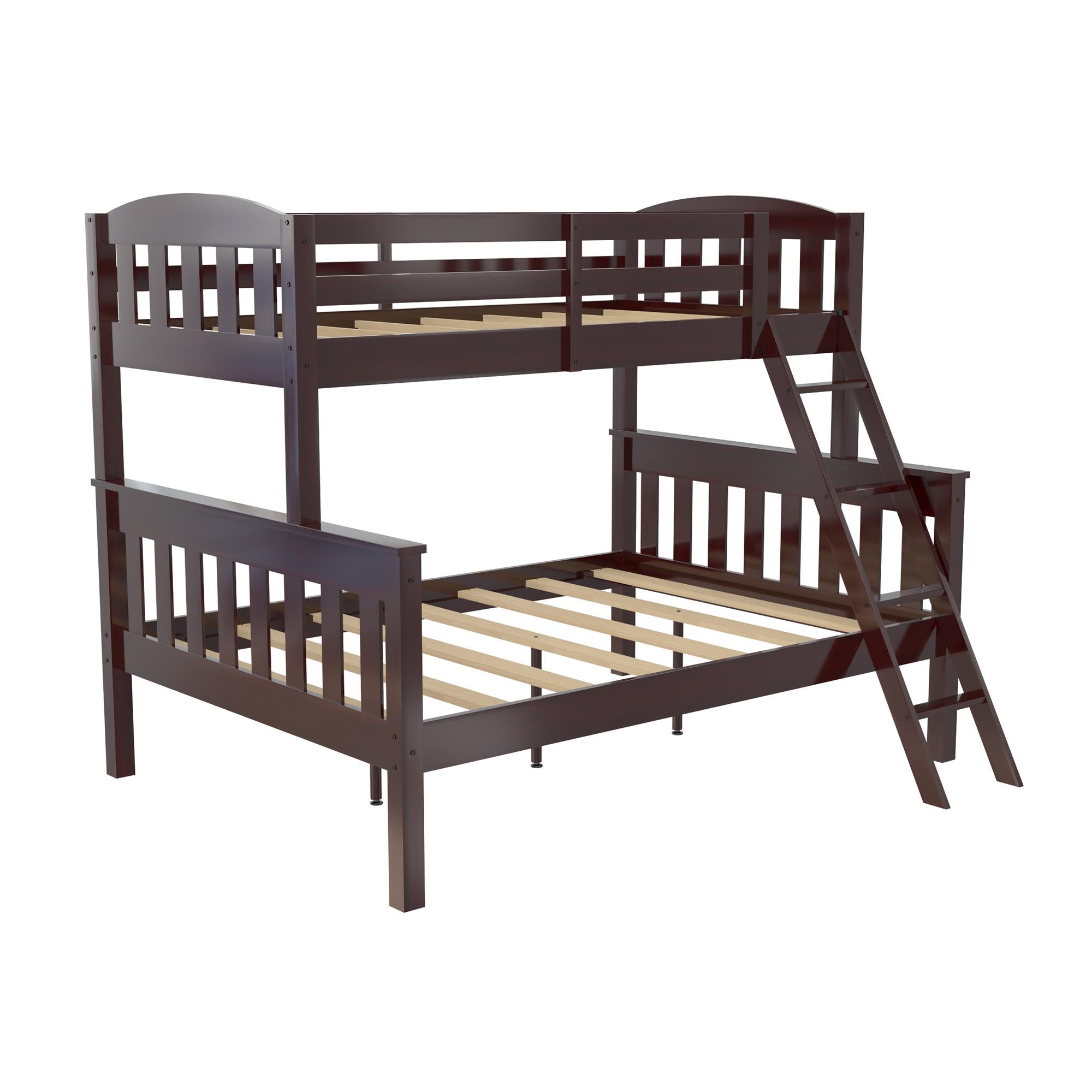 DHP Airlie Kids' Wood Bunk Bed - Espresso - Twin-Over-Full