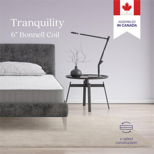 Signature Sleep Tranquility 6" Bonnell Coil Mattress - White - Twin