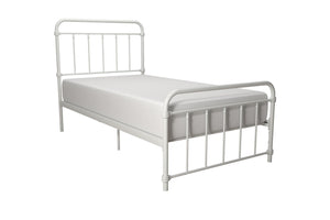 DHP Wallace Metal Bed Frame - White - Twin