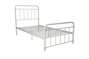 DHP Wallace Metal Bed Frame - White - Twin