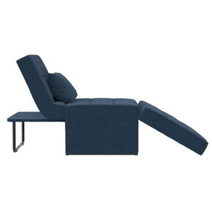 RealRooms 4-in-1 Sofa, Blue Linen - Blue