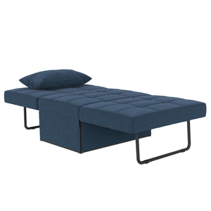 RealRooms 4-in-1 Sofa, Blue Linen - Blue