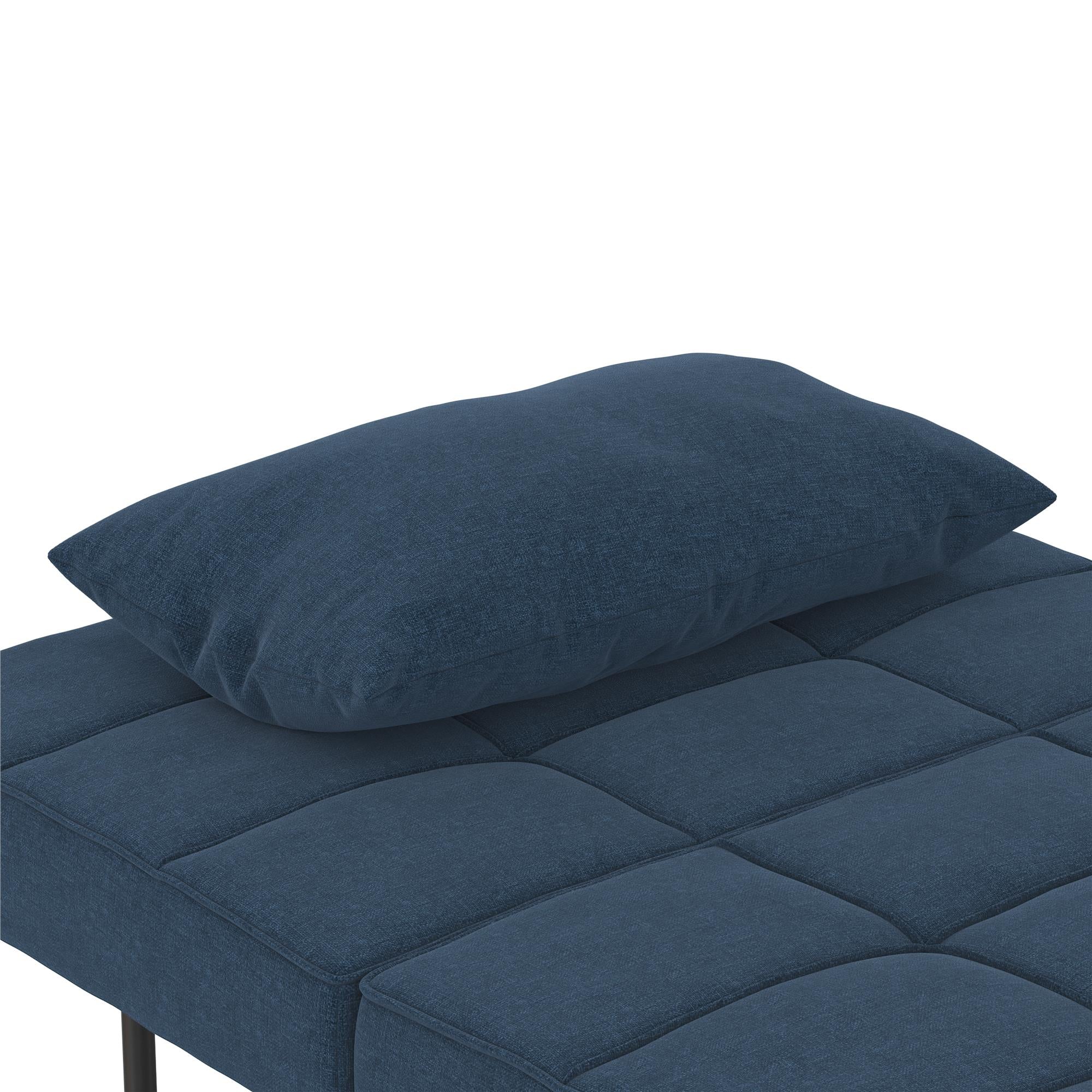 RealRooms 4-in-1 Sofa, Blue Linen - Blue