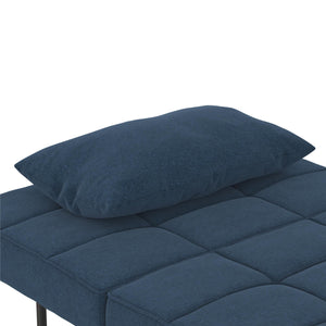 RealRooms 4-in-1 Sofa, Blue Linen - Blue