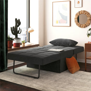 RealRooms 4-in-1 Sofa, Gray Linen - Gray