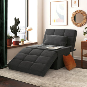 RealRooms 4-in-1 Sofa, Gray Linen - Gray
