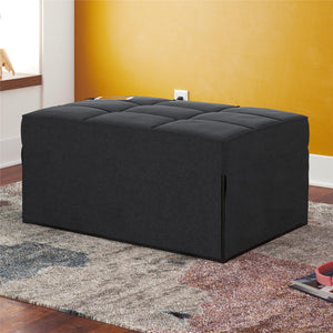 RealRooms 4-in-1 Sofa, Gray Linen - Gray