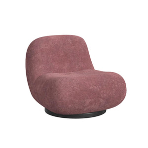Cortney's Collection Crosby Boucle Swivel Chair - Berry