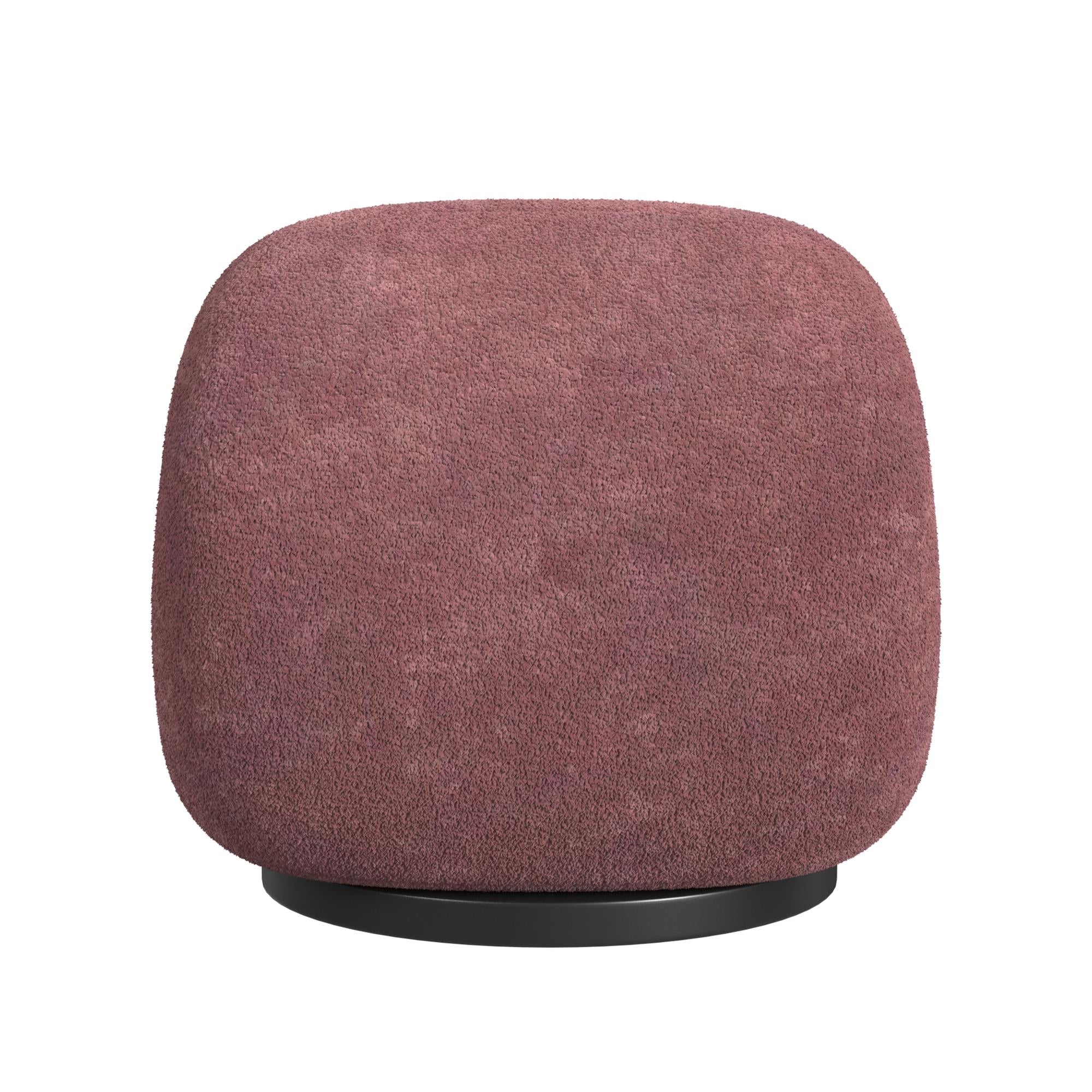 Cortney's Collection Crosby Boucle Swivel Chair - Berry