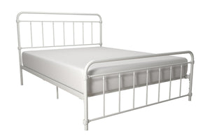 DHP Wallace Metal Bed Frame - White - Queen