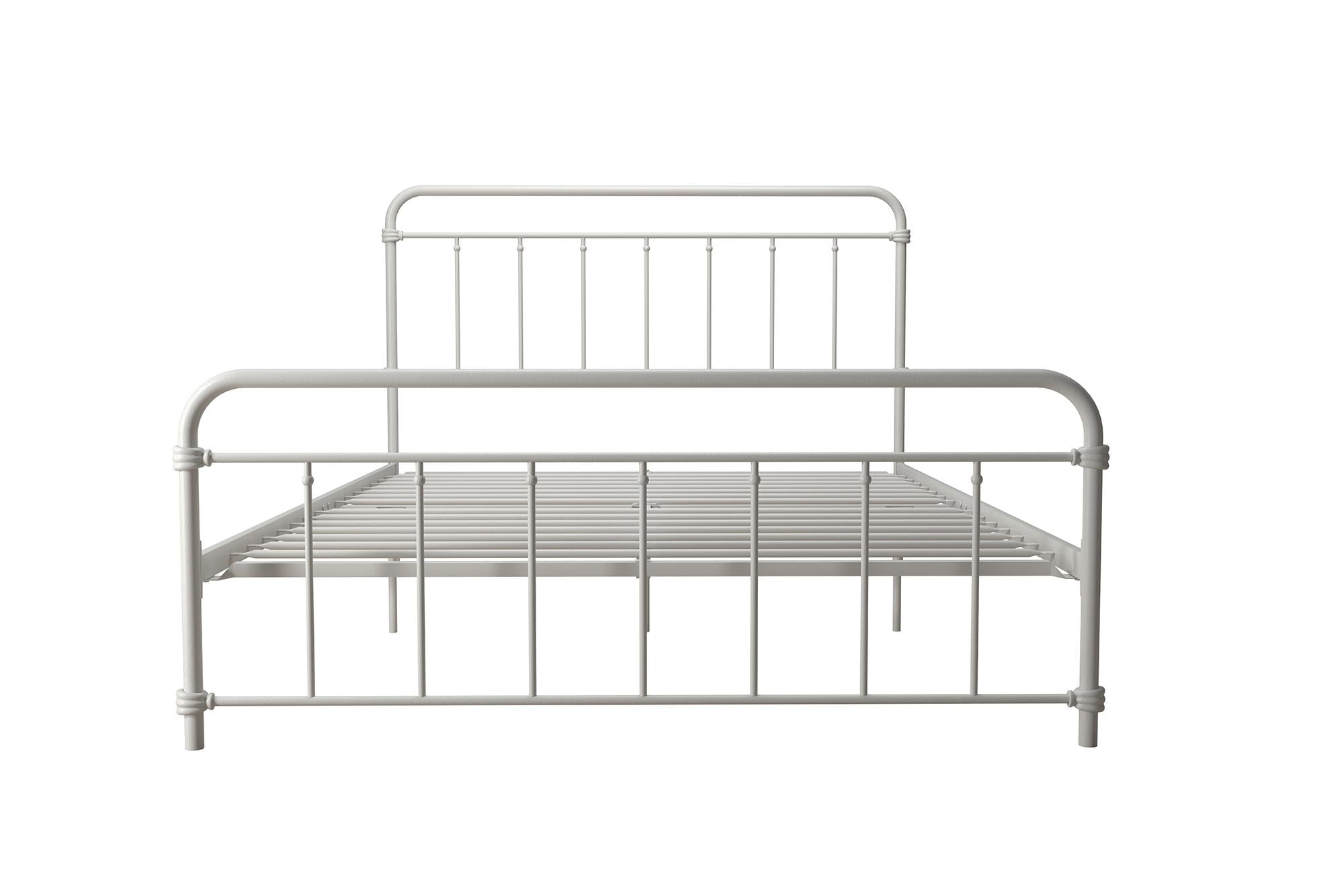 DHP Wallace Metal Bed Frame - White - Queen