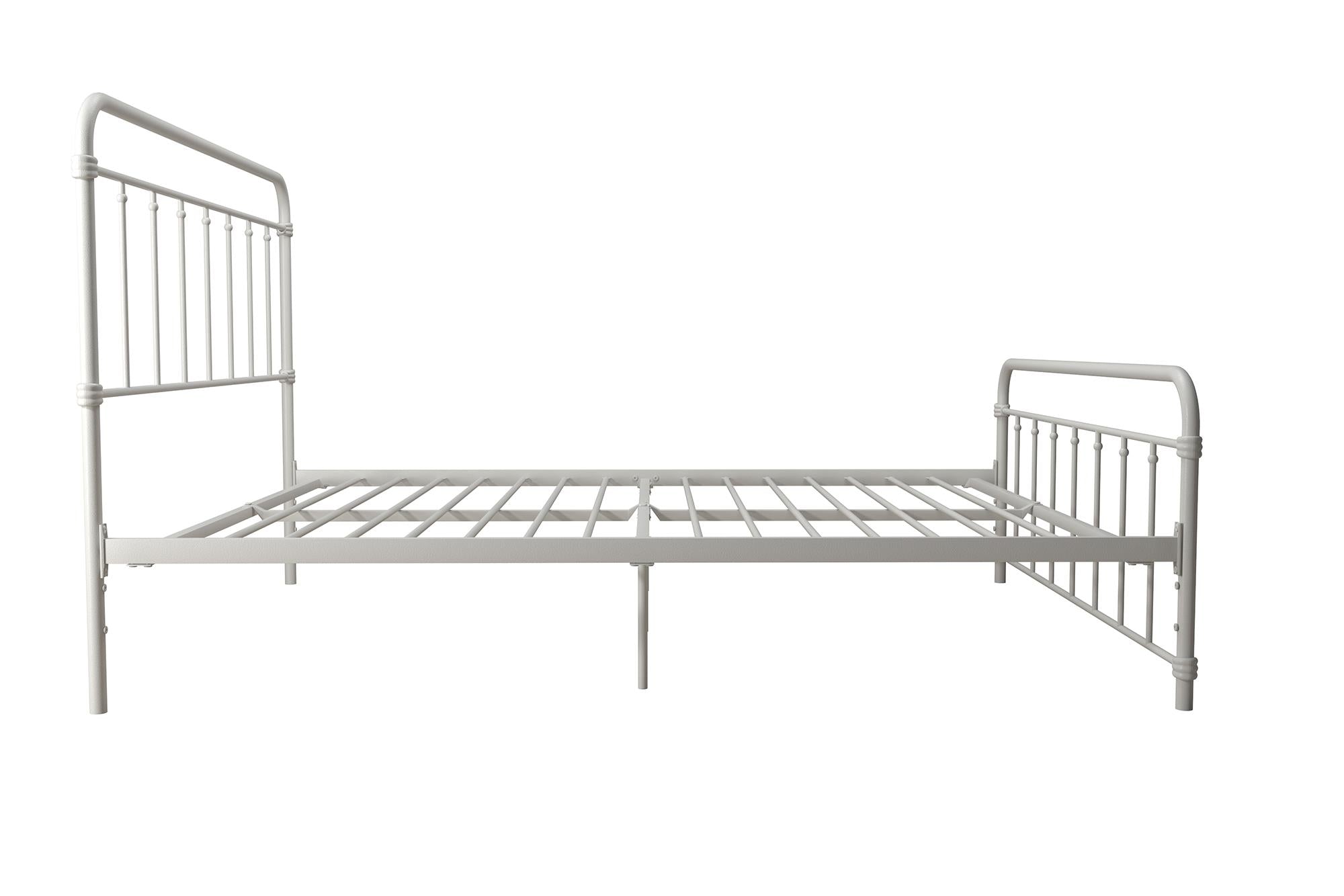 DHP Wallace Metal Bed Frame - White - Queen