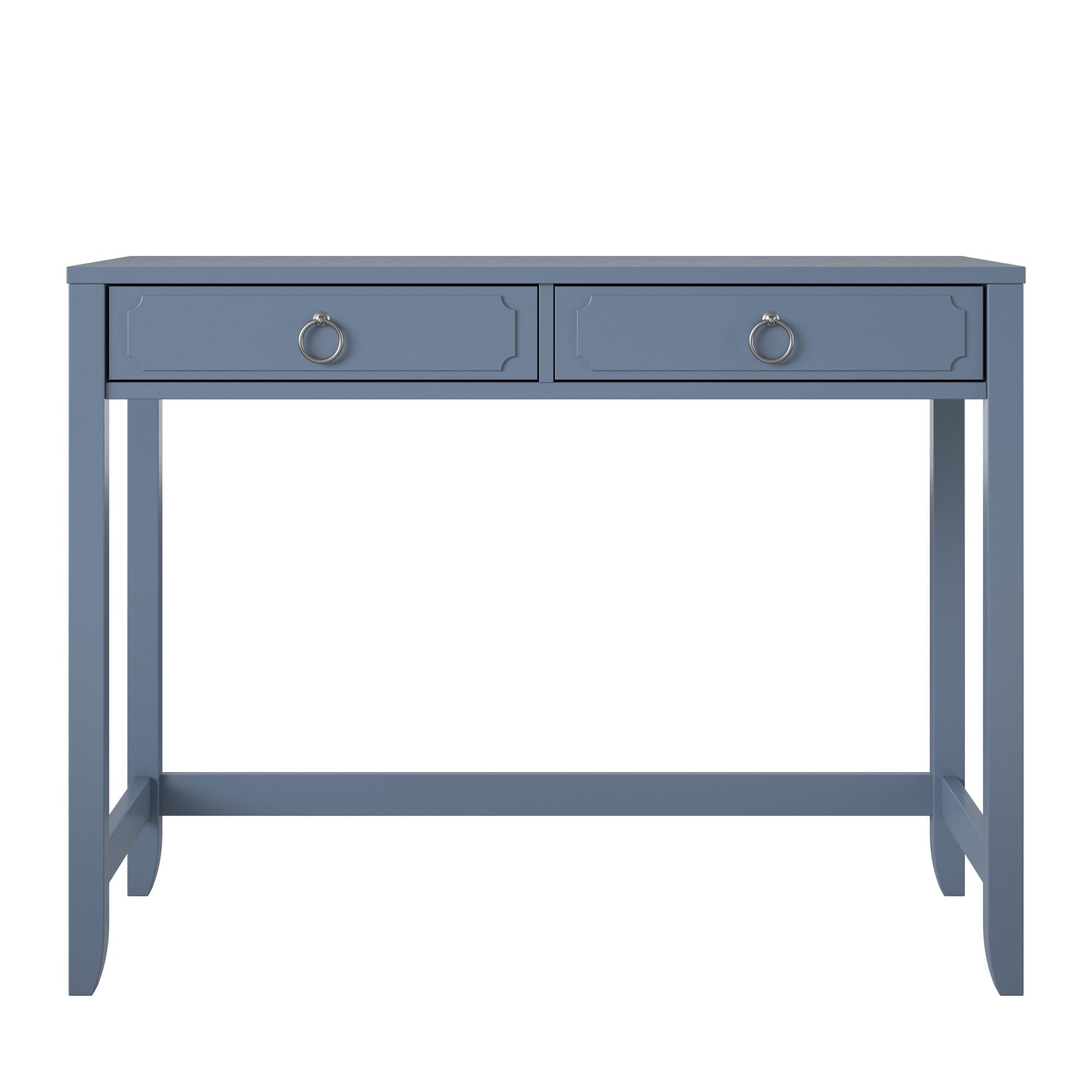 Novogratz Her Majesty 2 Drawer Writing Desk - Blue