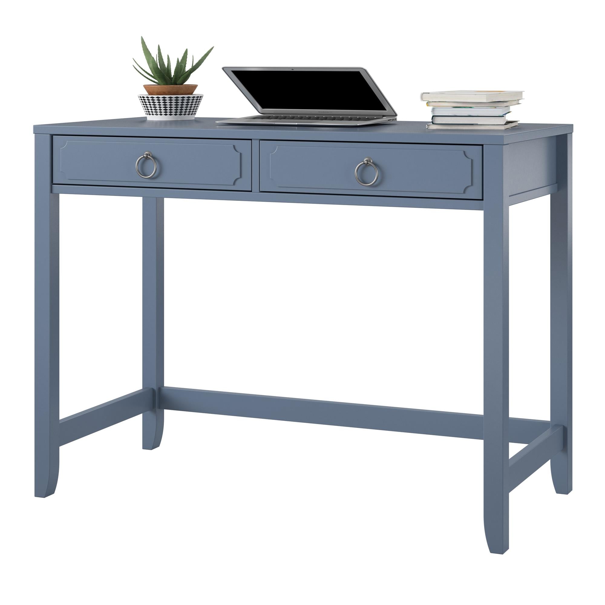 Novogratz Her Majesty 2 Drawer Writing Desk - Blue