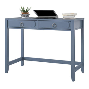 Novogratz Her Majesty 2 Drawer Writing Desk - Blue