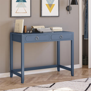 Novogratz Her Majesty 2 Drawer Writing Desk - Blue