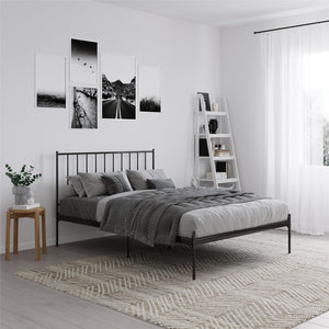 RealRooms Ares Metal Bed - Black - Full