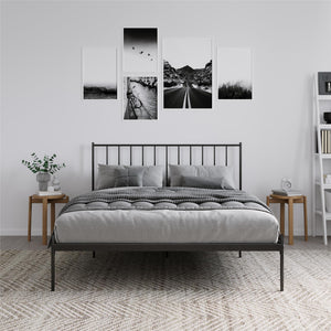 RealRooms Ares Metal Bed - Black - King