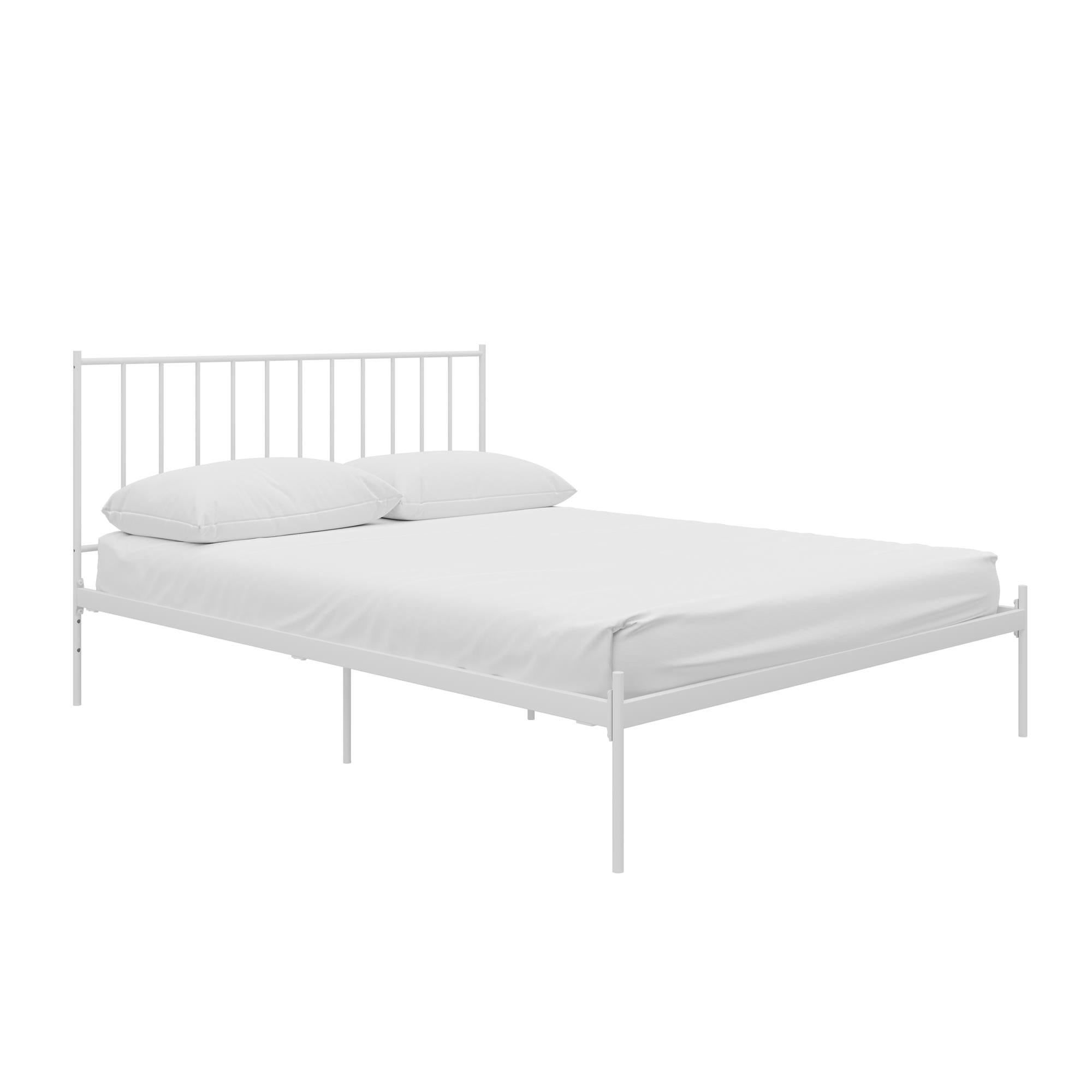 RealRooms Ares Metal Bed - White - King