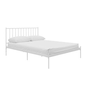 RealRooms Ares Metal Bed - White - King