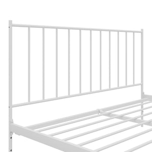 RealRooms Ares Metal Bed - White - King