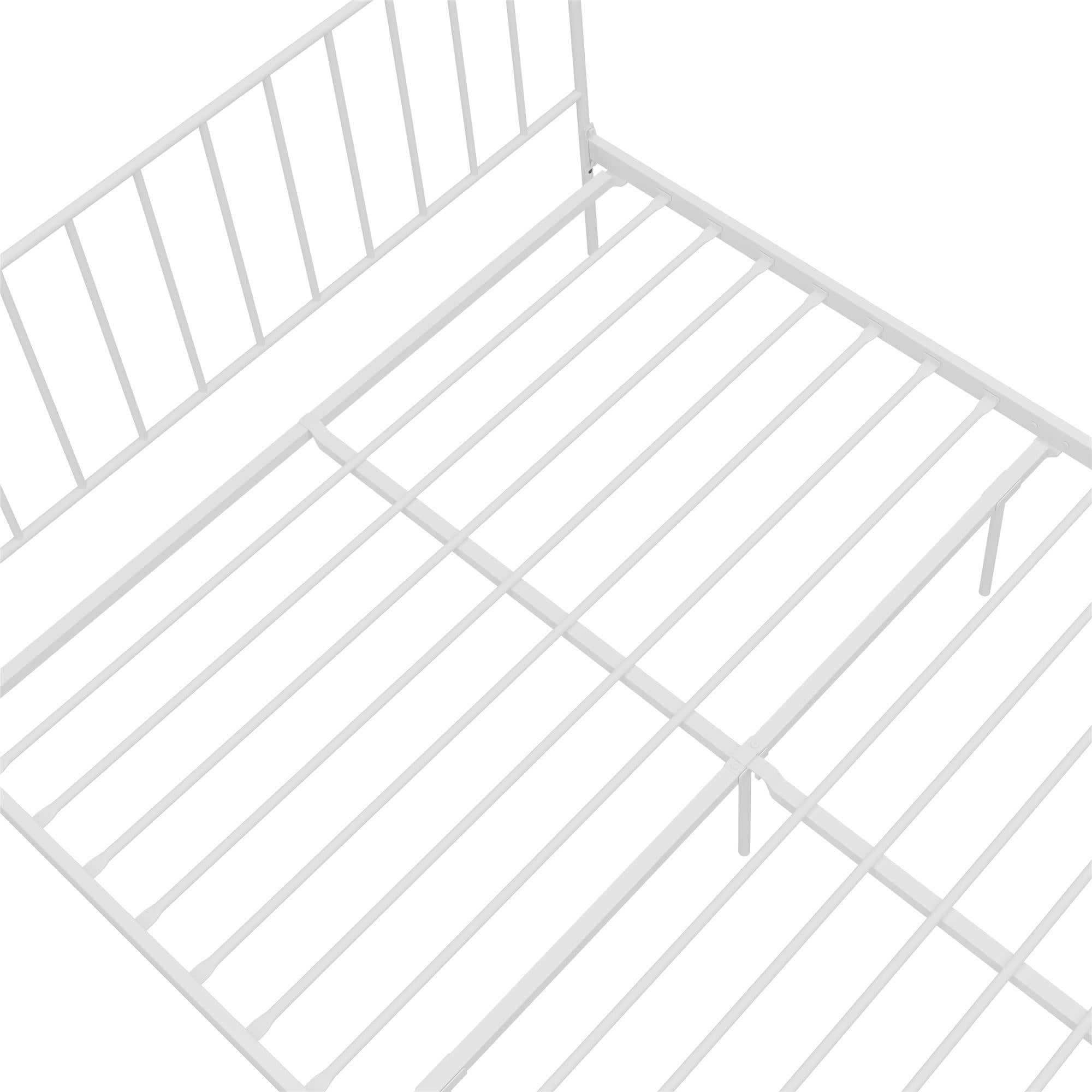 RealRooms Ares Metal Bed - White - King