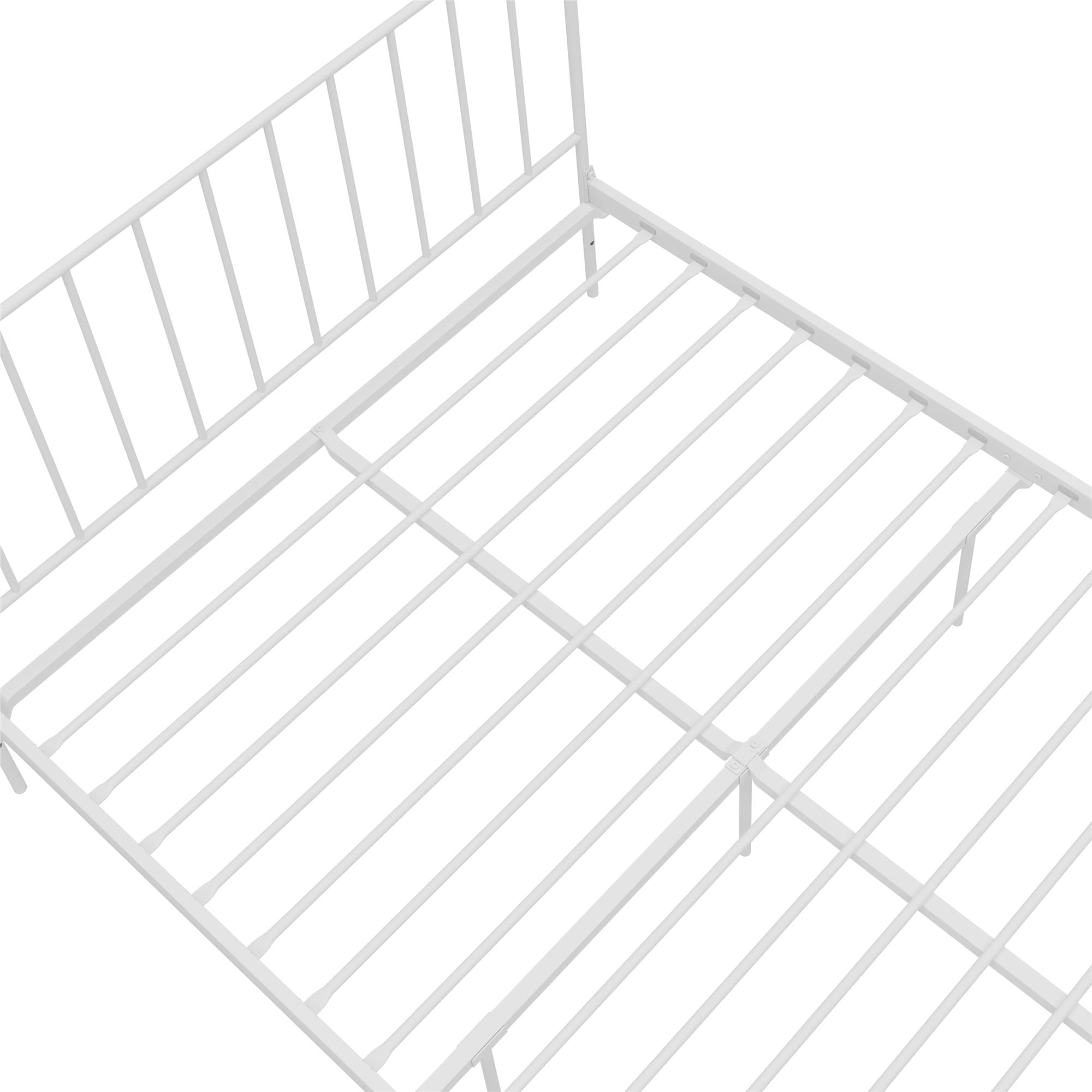 RealRooms Ares Metal Bed - White - Queen