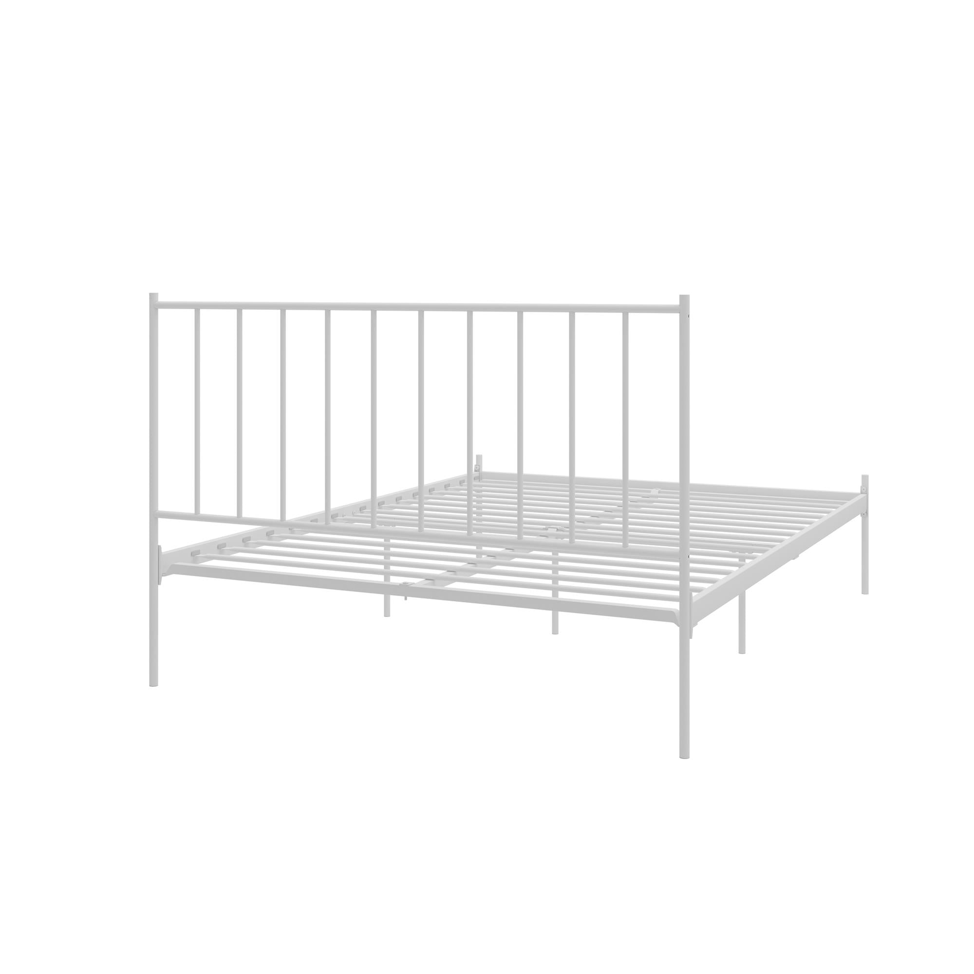 RealRooms Ares Metal Bed - White - Queen