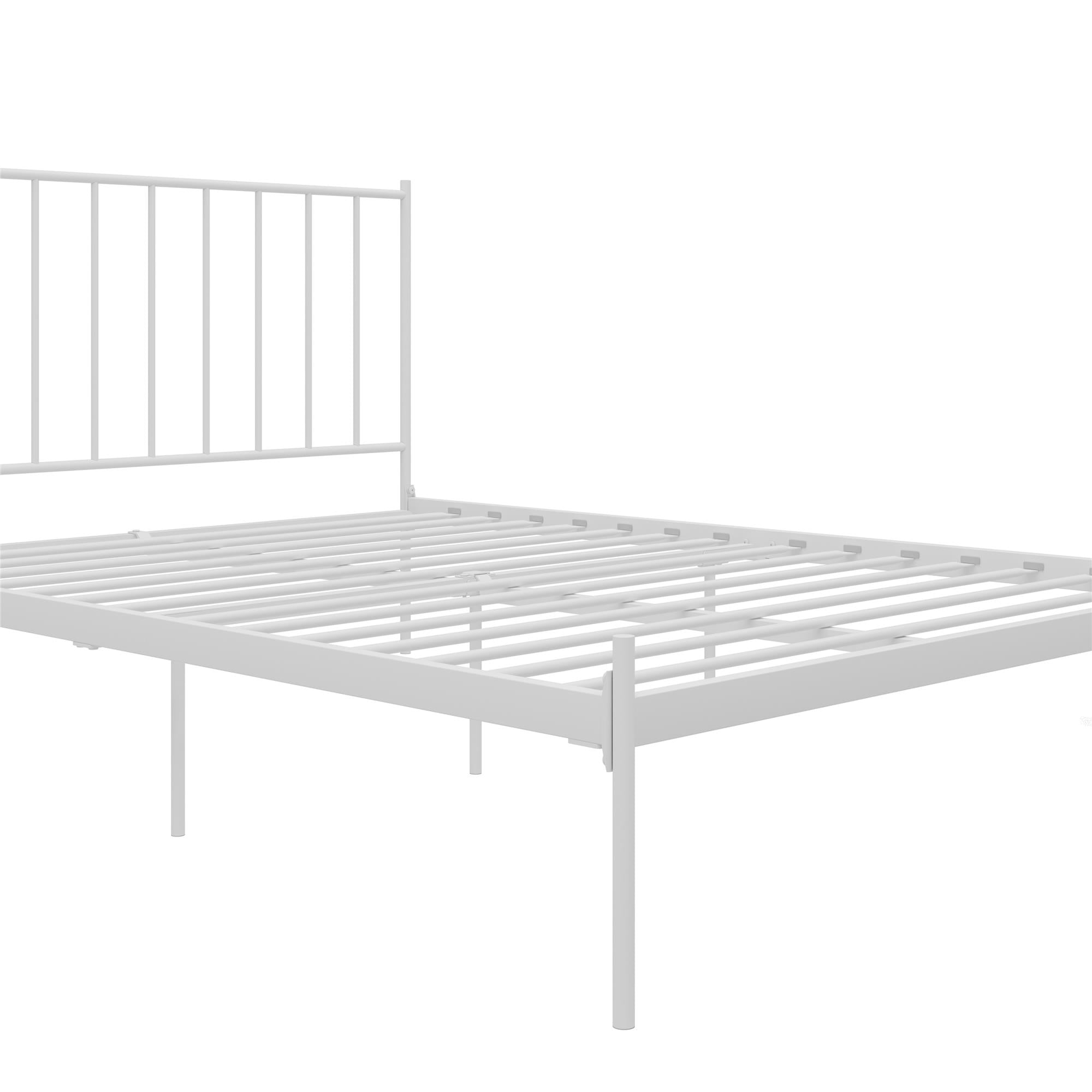 RealRooms Ares Metal Bed - White - Queen
