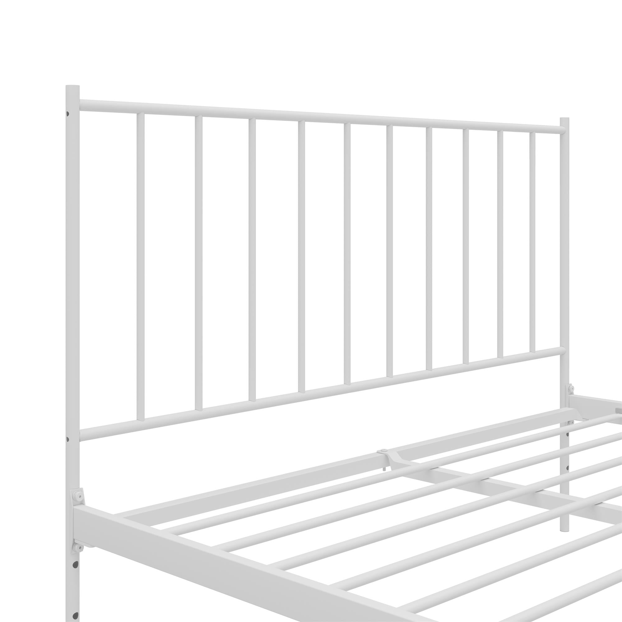 RealRooms Ares Metal Bed - White - Queen