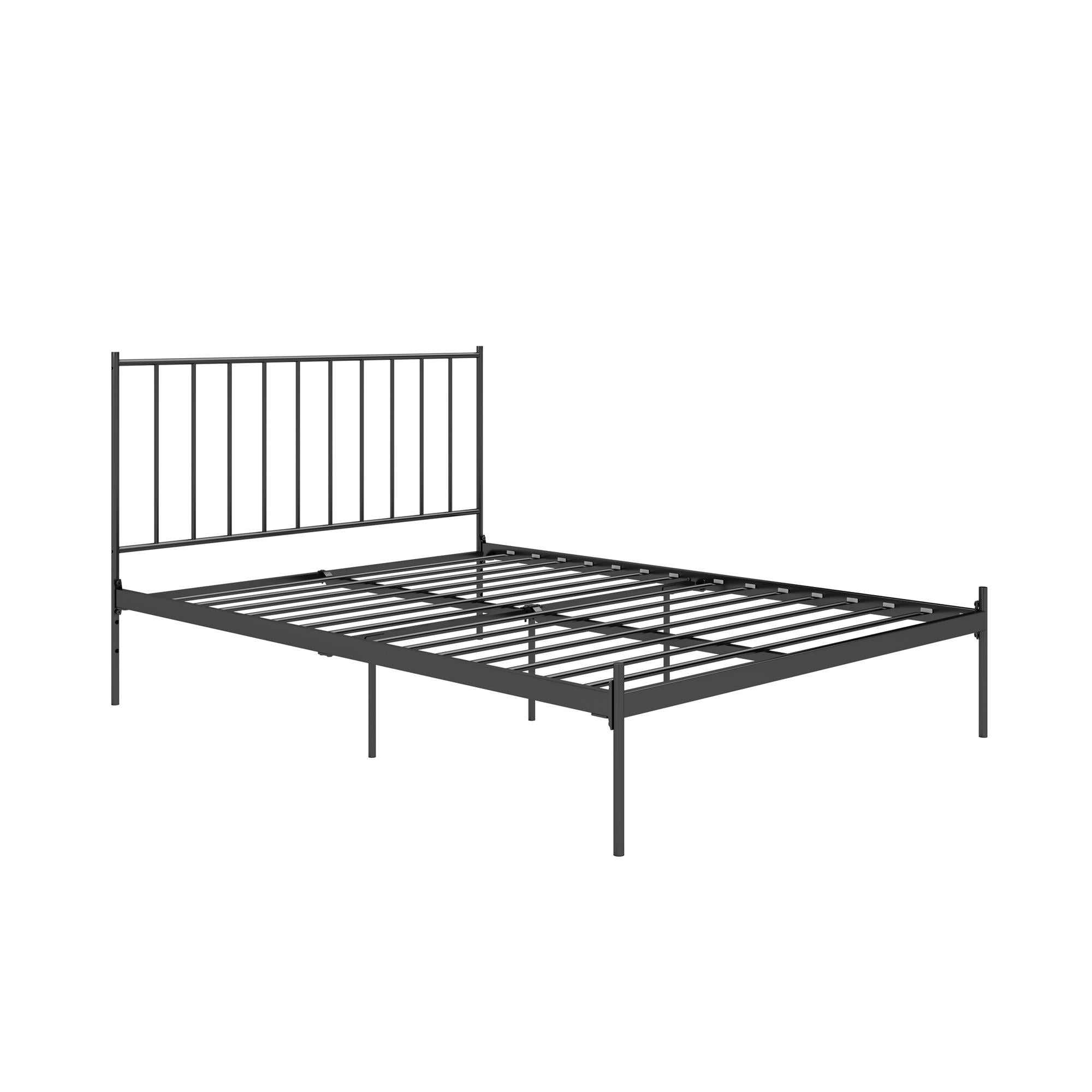 RealRooms Ares Metal Bed - Black - Full