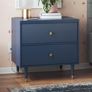 CosmoLiving Elizabeth Nightstand - Navy