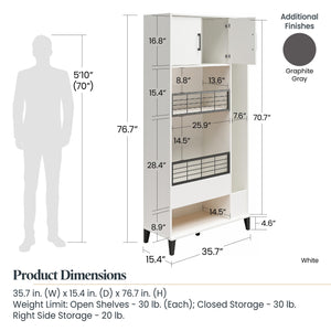 Systembuild Evolution Flex Sports Storage Cabinet - White