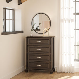 Ameriwood Home Hillview 4 Drawer Dresser - Espresso