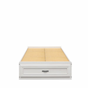 Ameriwood Home Hillview Twin Platform Bed with Storage Drawer - Ivory Oak