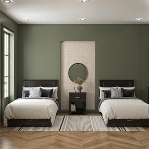 Ameriwood Home Hillview Twin Platform Bed with Storage Drawer - Espresso