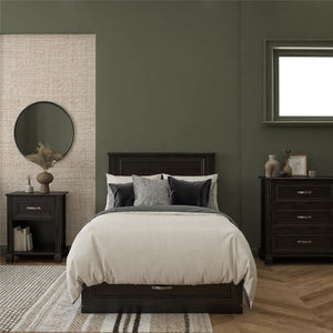 Ameriwood Home Hillview Twin Platform Bed with Storage Drawer - Espresso