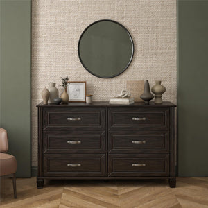 Ameriwood Home Hillview 6 Drawer Dresser - Espresso