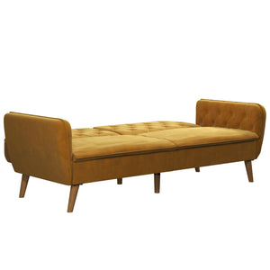Novogratz Tallulah Memory Foam Futon Sofa Bed - Mustard