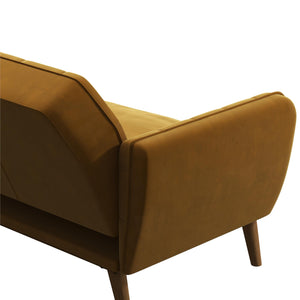 Novogratz Tallulah Memory Foam Futon Sofa Bed - Mustard