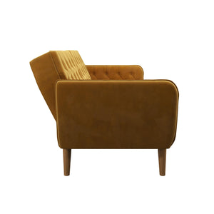 Novogratz Tallulah Memory Foam Futon Sofa Bed - Mustard
